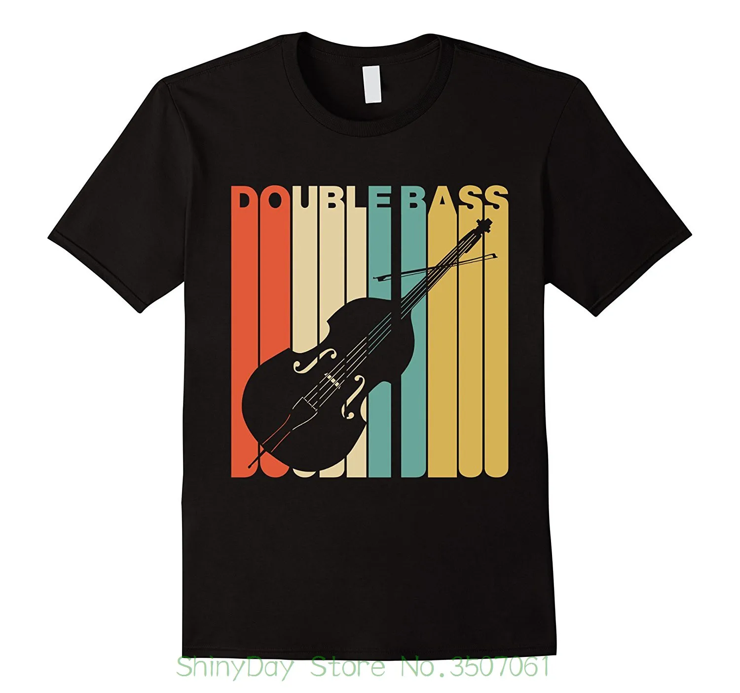 Casual Plus Size T shirts Hip Hop Style Tops Tee S 2xl Vintage Style Double Bass Silhouette T