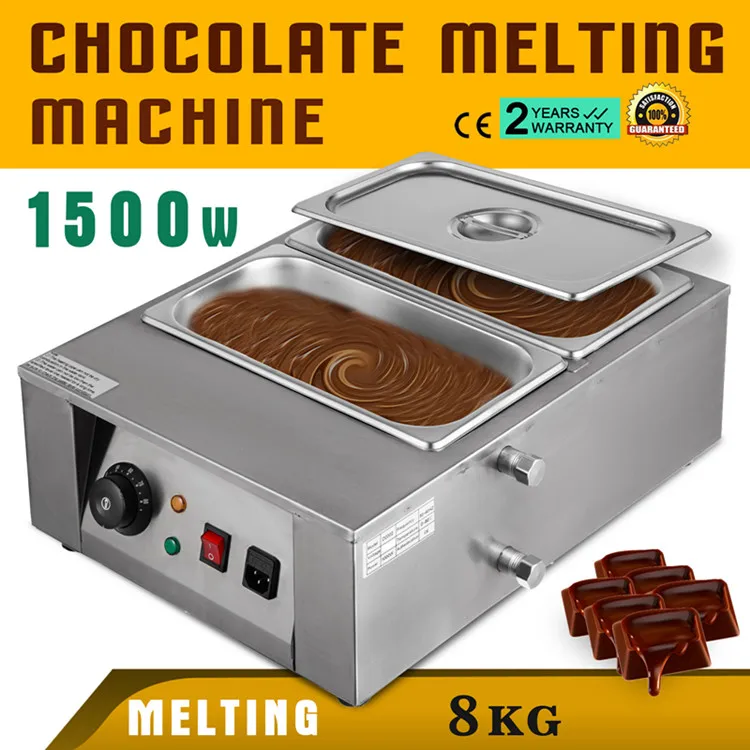 8 кг коммерческий Электрический темперометр для шоколадной массы плавильная машина мельница с/2 плавильный горшок