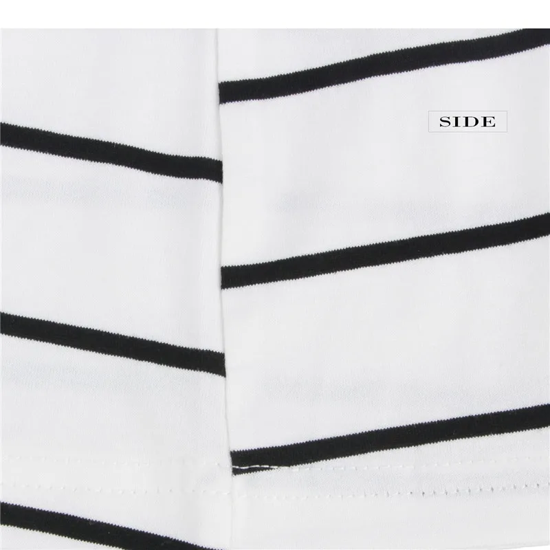 Striped T Shirt Women 2018 Summer Cotton T-shirts Streetwear Casual Tees Tops O-neck Long Sleeve Loose tshirt poleras mujer Tops