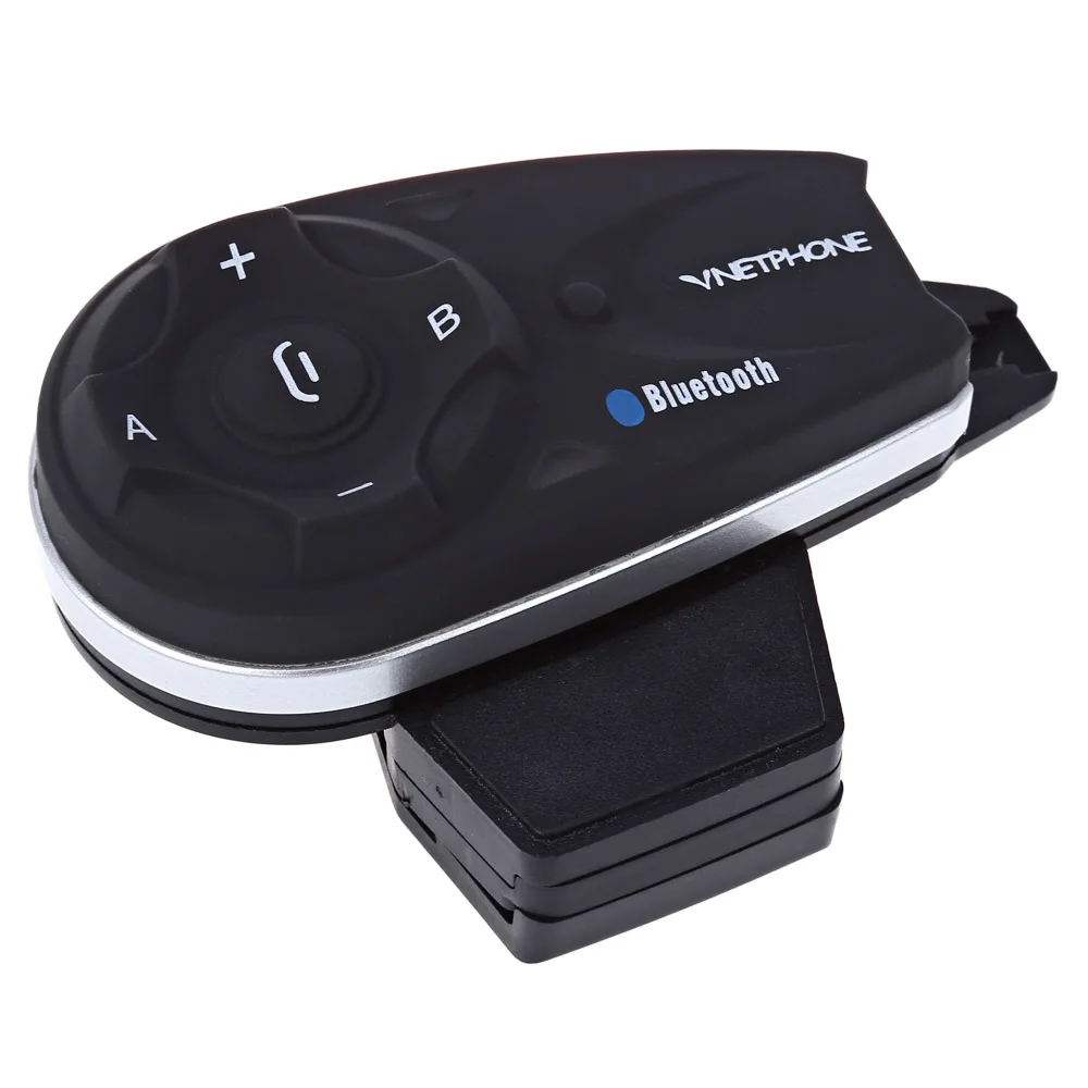 

Zeepin V5 1200M Motorcycle Helmet Interphone Bluetooth Full-duplex Intercom Headset Kit for 5 Riders