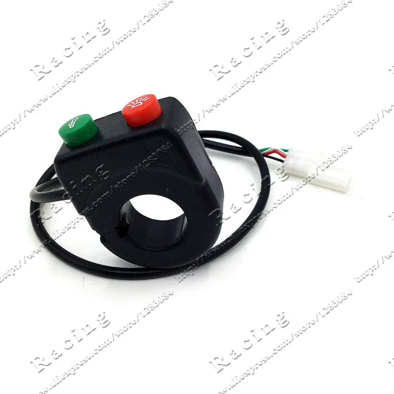

12V Horn HeadLight Switch Black On-Off Button Handlebar Switch Assembly For Motorcycle Scooter Car-Styling