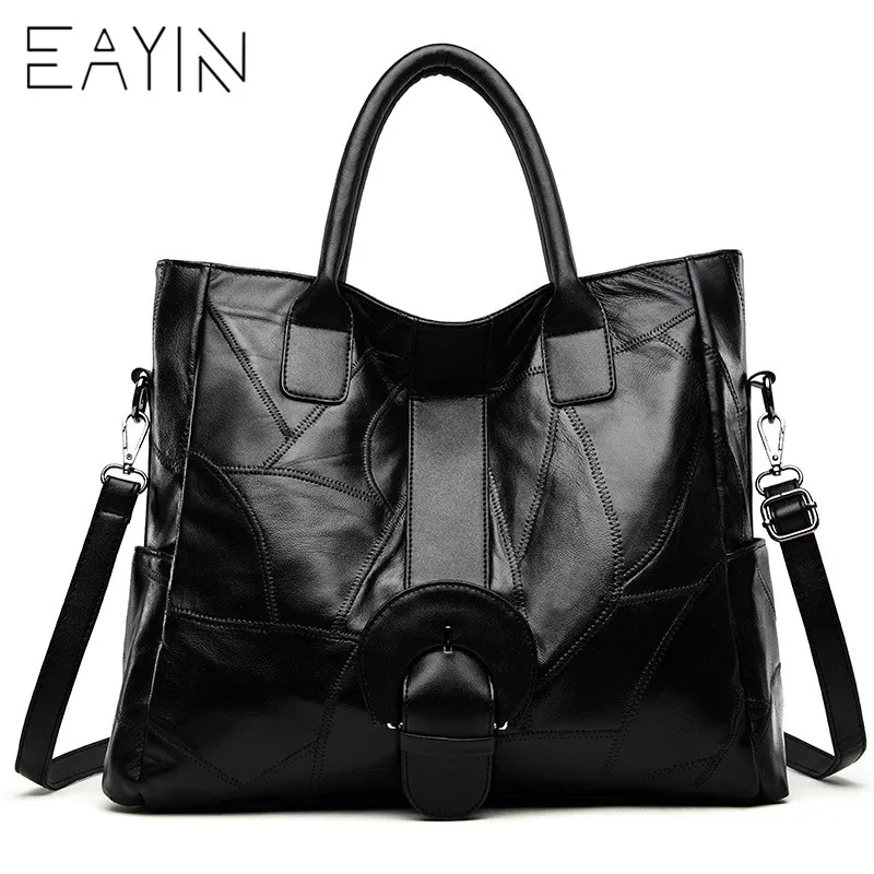 

Large Capacity Tote Ladies Hand Bags Sheepskin Leather Women Handbag Women Shoulder Bags Female Top-handle Bags for Women