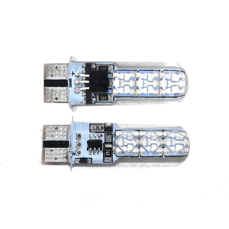 SUKIOTO LED T10 RGB W5W LED Light t10 amber orange 6SMD16 Mode Color RGB LED W5W T10 LED Bulb Flash Strobe LED Car Styling Lamp (1)