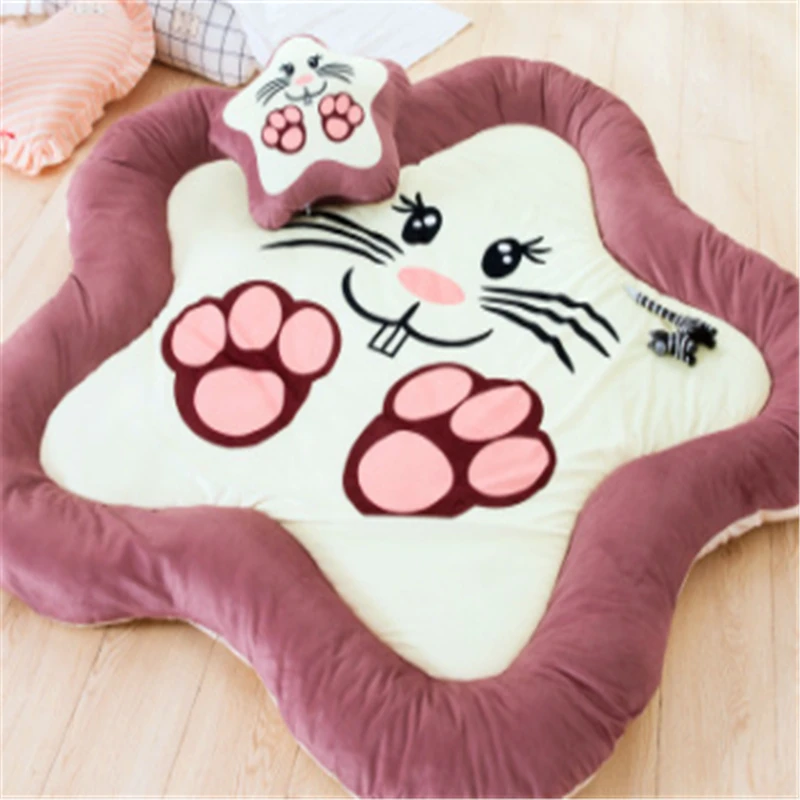 

Baby Kid's Mat Cute Large Polyester Toys Storage Bag Play Mat Gym Mat Round Children Playmats Floor Carpet Outdoor Picnic Mat