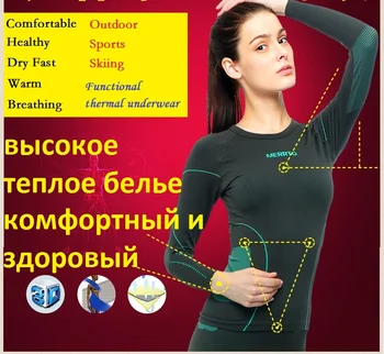 

Free shipping,sales Top woman Brand winter warm Functional Thermal underwear.Dry fast,bamboo set for women healthy,long johns