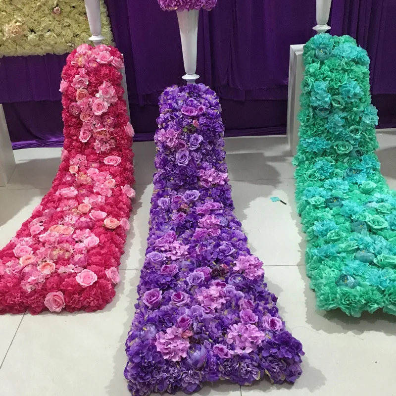 Artificial Silk Rose font b Wedding b font Trailing Flower For Desk Table Wall Decoration Silk
