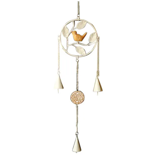 round vintage metal wind chimes wind chimes bird home wall decoration