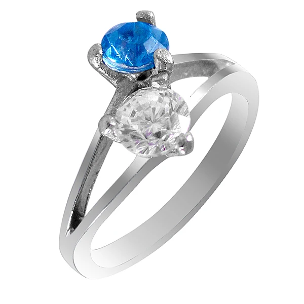 

TF-193 Stainless Steel Rings For Women Classic Prong Single Zirconia Engagement Wedding Ring Jewelry