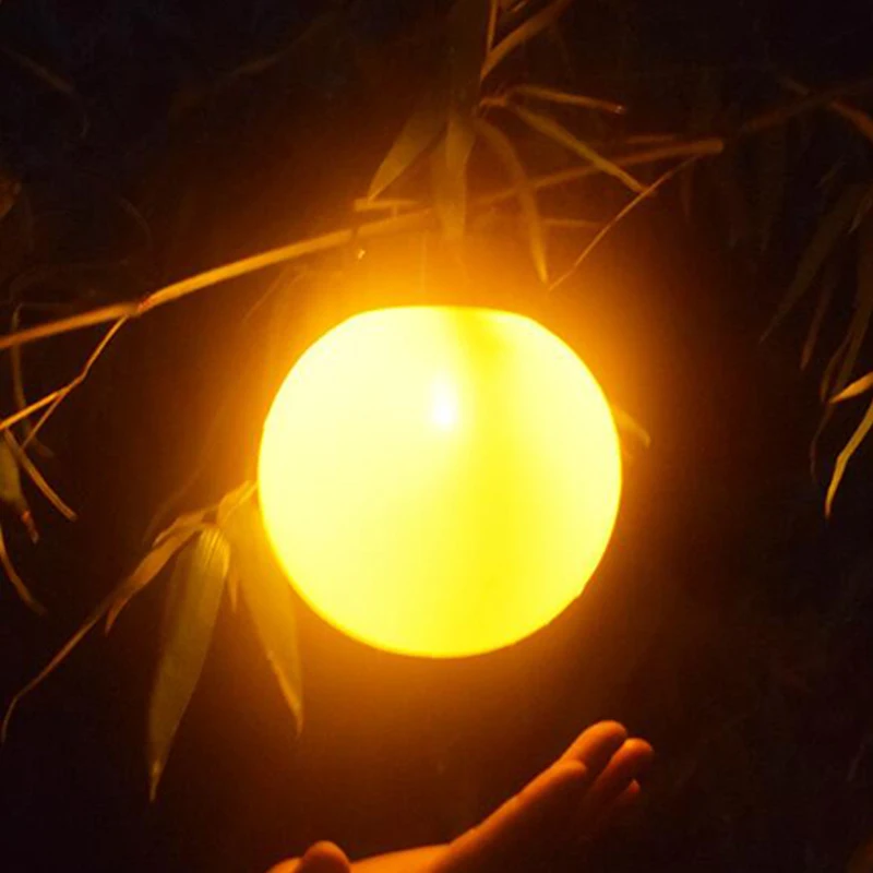 LED solar spherical flame light outdoor solar lights waterproof for garden decoration Intelligent light control Ball Hang Lamp (6)