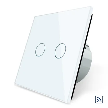 

Livolo Smart Switch, Black Crystal Glass Panel, 2017 EU Standard Remote Switch, 220~250V Wall Light Remote Touch Switch