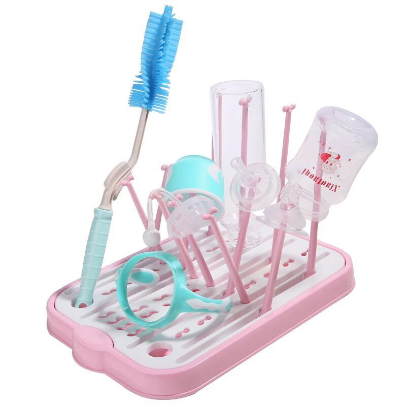 

Baby Bottle Drying Racks Infant Nipple Cups Drainer Pacifier Holder Multifunctional Foldable Storage Shelf Drier Rack MBG0379