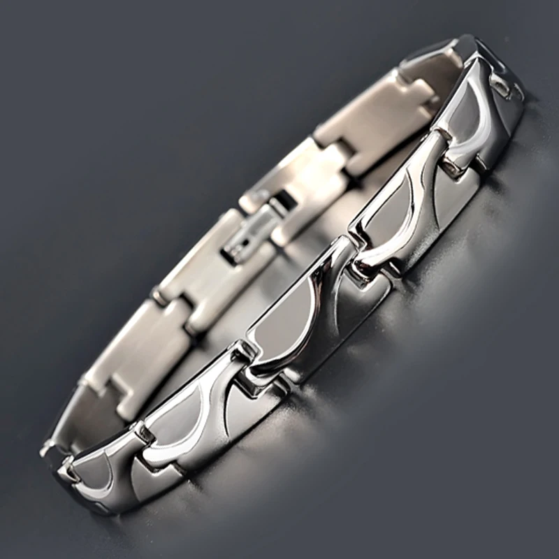 

LITTLE FROG Healing FIR Magnetic Energy 316L Stainless Steel Bracelet Men Blood Pressure Accessory Retro Ancient Bracelets 10165