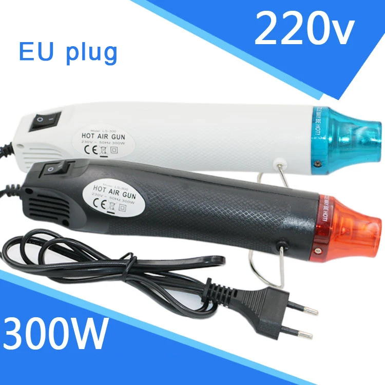 Тепловой пистолет с вилкой для ЕС/США/Великобритании 300 Вт|heat gun 300w|heat gunheat shrink |