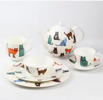 

2018 new style Western tableware Western-style food bowl cup bone disc creative gifts customized tableware