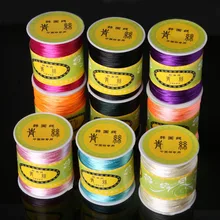Corda trançada de cetim de 1.5mm 70m/rolo, corda de nylon trançada misturada com 21 cores para joias, colar, achados, miçangas fio de corda de fio