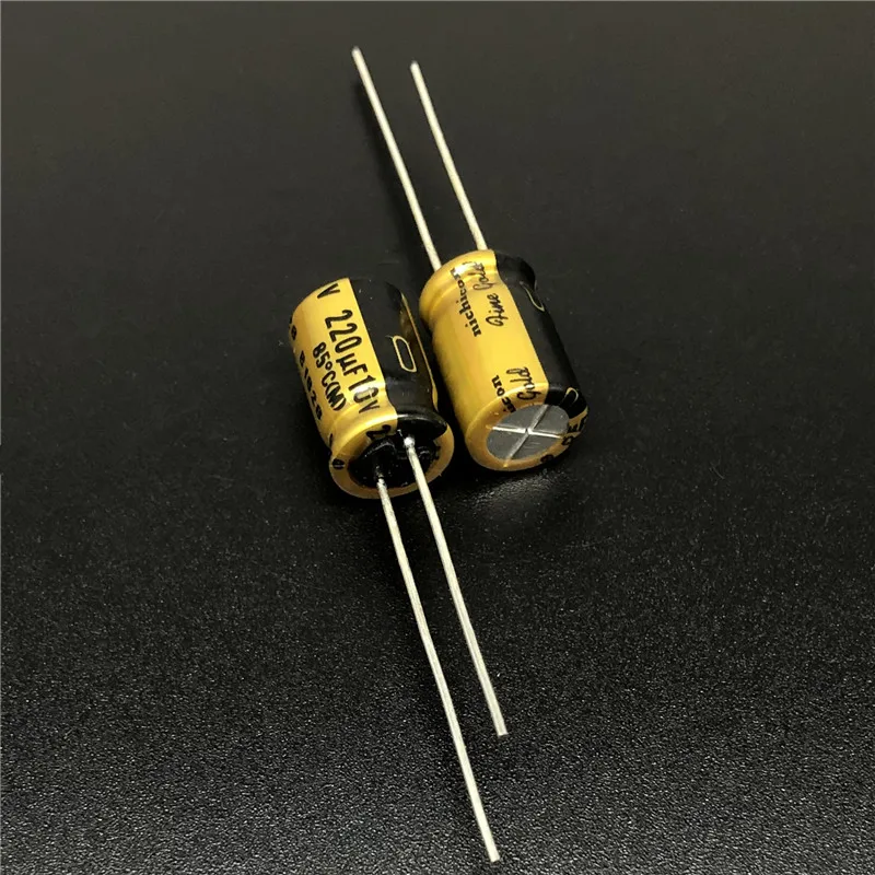 5 шт./50 шт. 220уф 10В NICHICON FG (тонкое золото) 8х11 мм 10V220uF MUSE аудио конденсатор высшего