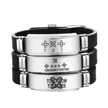 Модный Bighit мужской группа TXT Браслет Известный Kpop браслеты со звездами подарки для фанатов TXT сувенир Шарм Pulsera подарок для фанатов