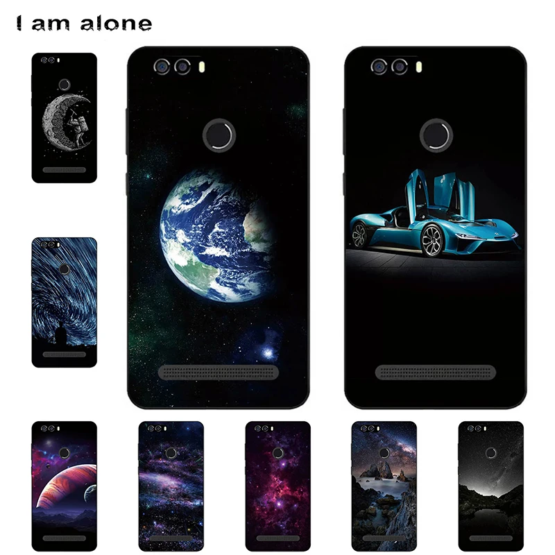 

I am alone Phone Cases For Leagoo Power 2 2018 5.0 inch Soft TPU Mobile Cartoon Printed For Leagoo Power 2 Bags Free Shipping