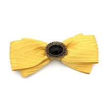 Для мужчин и женщин фотография Ретро рубашка воротник галстук-бабочка ручной работы опрятный Стразы сплав Косплей Форма Бабочка школьная лента галстук-бабочка