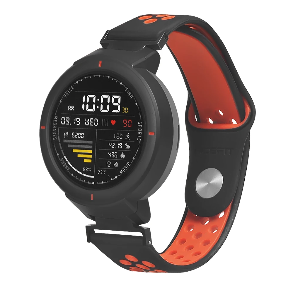 Силиконовый ремешок 2 в 1 для часов Xiaomi Huami Amazfit Verge браслет с защитной пленкой
