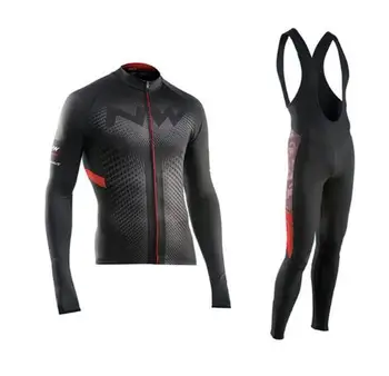 

New 2019 NW Team Men's Bicycle Clothes Long Sleeve Cycling Jersey Wear Pro Team Maillot Shirt Autumn Spring Road Bike Clothing