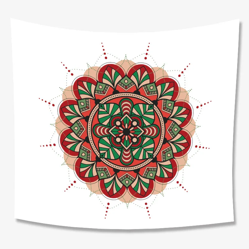 Boheme Modern Tapestry Indian Mandala Printed Bohemian Geometric Decoration Wall Hanging Mat Boho Wedding Decor Pets Picnic Beach Mat Rug (4)