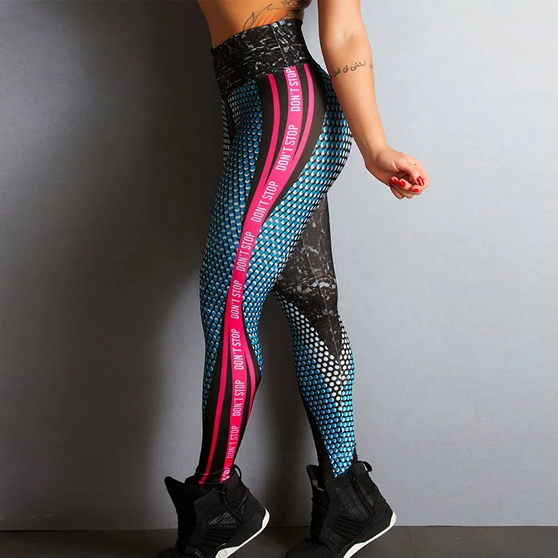 High Elastic Skinny Bead Print Legging Women Leggings