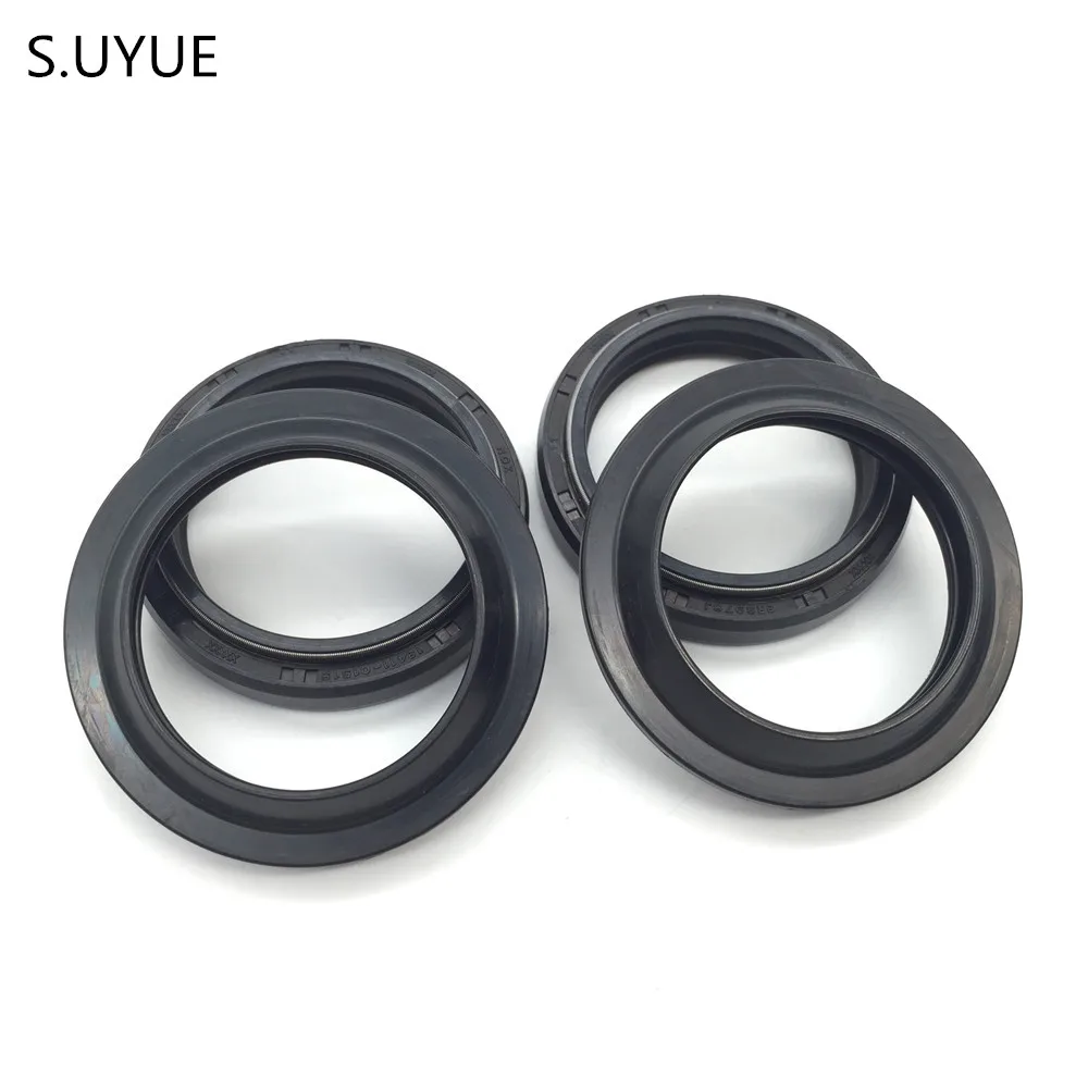 S.UYUE Motorcycle front shock absorber oil seal and dust cover 1 set Fits 00-04 YZF600R 1 set motorcycle front
