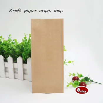 

6*5*4*22cm 14 Silk Kraft Paper Organ Bag / Food storage packaging, Coffee Bean Packaging Bags Tea Bags Spot 100/ package