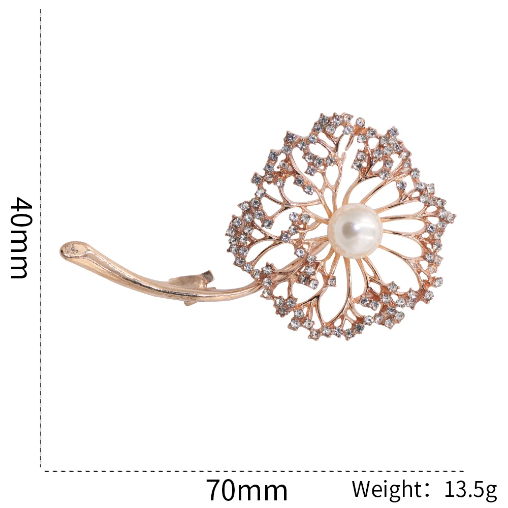 Золотой цвет Одуванчик Броши для женщин имитирующий жемчуг брошь в виде букета цветов Праздничная свадебная брошь банкет платье аксессуары ювелирные изделия