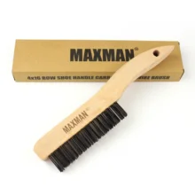 MAXMAN углеродная стальная проволочная щетка 4X16 ряд высококачественный бук Brsuh для удаления ржавчины обеззараживания полировки очистки