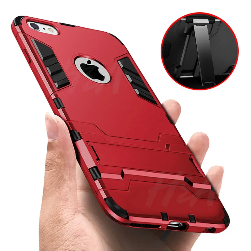 

H&A Luxury 360 Armor Phone Case For iPhone X 7 8 6 6s Plus 5 5s SE Shockproof Hard Protective Cover For iPhone 7 8 Plus X Cases
