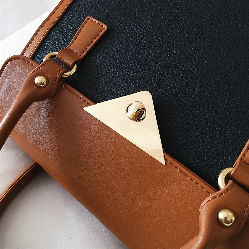 Женская кожаная сумка Большая вместительная с рисунком личи|bolsos mujer|leather handbagsfashion