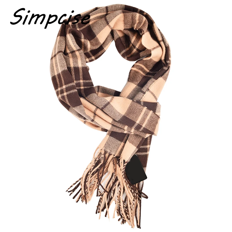 New fashion Design Winter Scarf Soft Elegant Long Fashion Wrap Scarves Tassel warm Pashimina Man Scarf A3A17736 male scarf