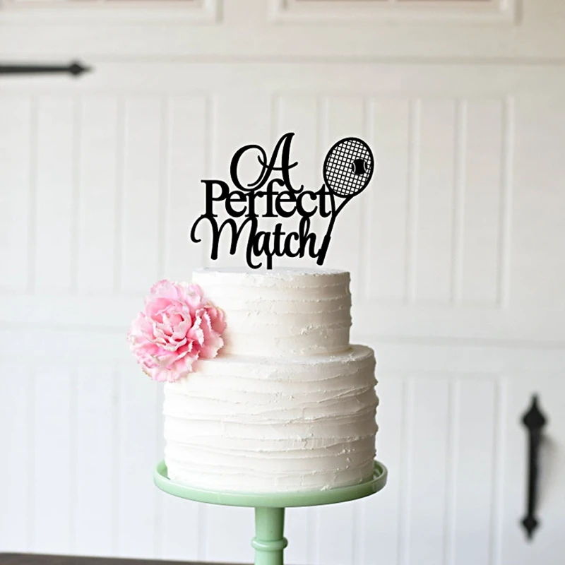 Tennis Wedding Cake Topper A Perfect Match Cake Topper Tennis Wedding Decoration Cake Topper For Tennis Player Topper Cake Wedding Topper Cake Decorationstopper Wedding Aliexpress