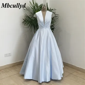 

Formal Long Mother Of The Bride Dresses With Short Sleeves Sexy V-neck 2019 Prom Dress Formal Evening Gown Cheap Custom Made