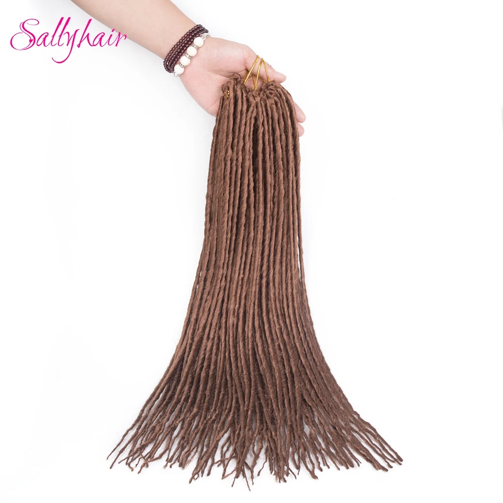 1 pack 24strands dreadlocks Crochet Braids Synthetic Hair Extensions Braiding Hair (9)