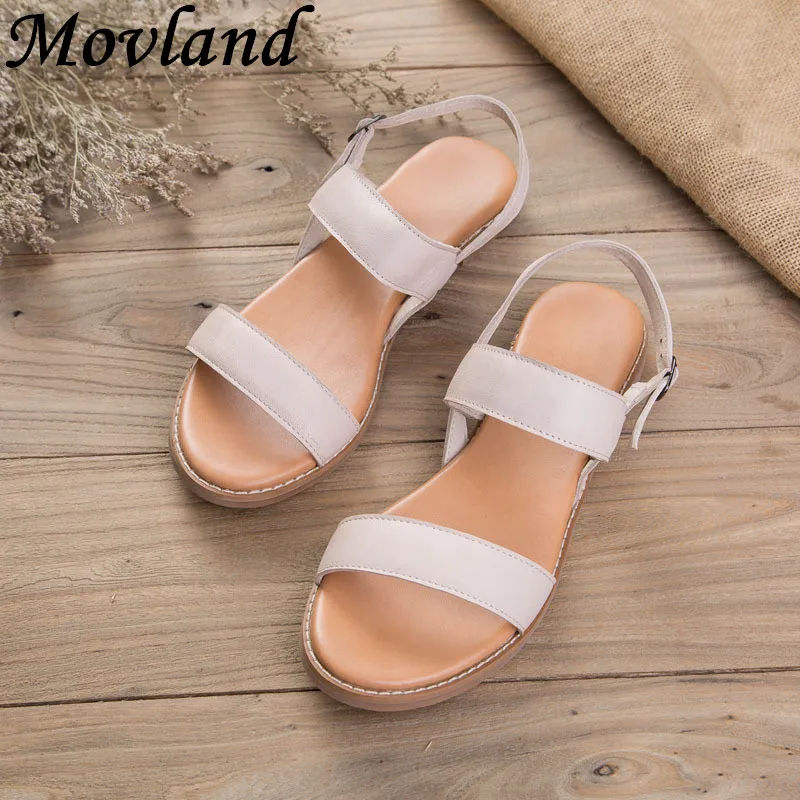 Movland-Summer New style real lether pure handmade Leisure simple women's sandals ,retro art mori girl shoes 9141,2 colors Movland-Summer New style real lether pure handmade Leisure simple women's sandals ,retro art mori girl shoes 9141,2 colors
