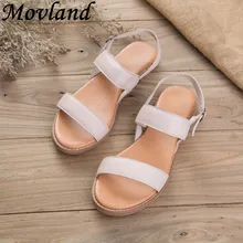 Movland-Summer New style real lether pure handmade Leisure simple women's sandals ,retro art mori girl shoes 9141,2 colors Movland-Summer New style real lether pure handmade Leisure simple women's sandals ,retro art mori girl shoes 9141,2 colors