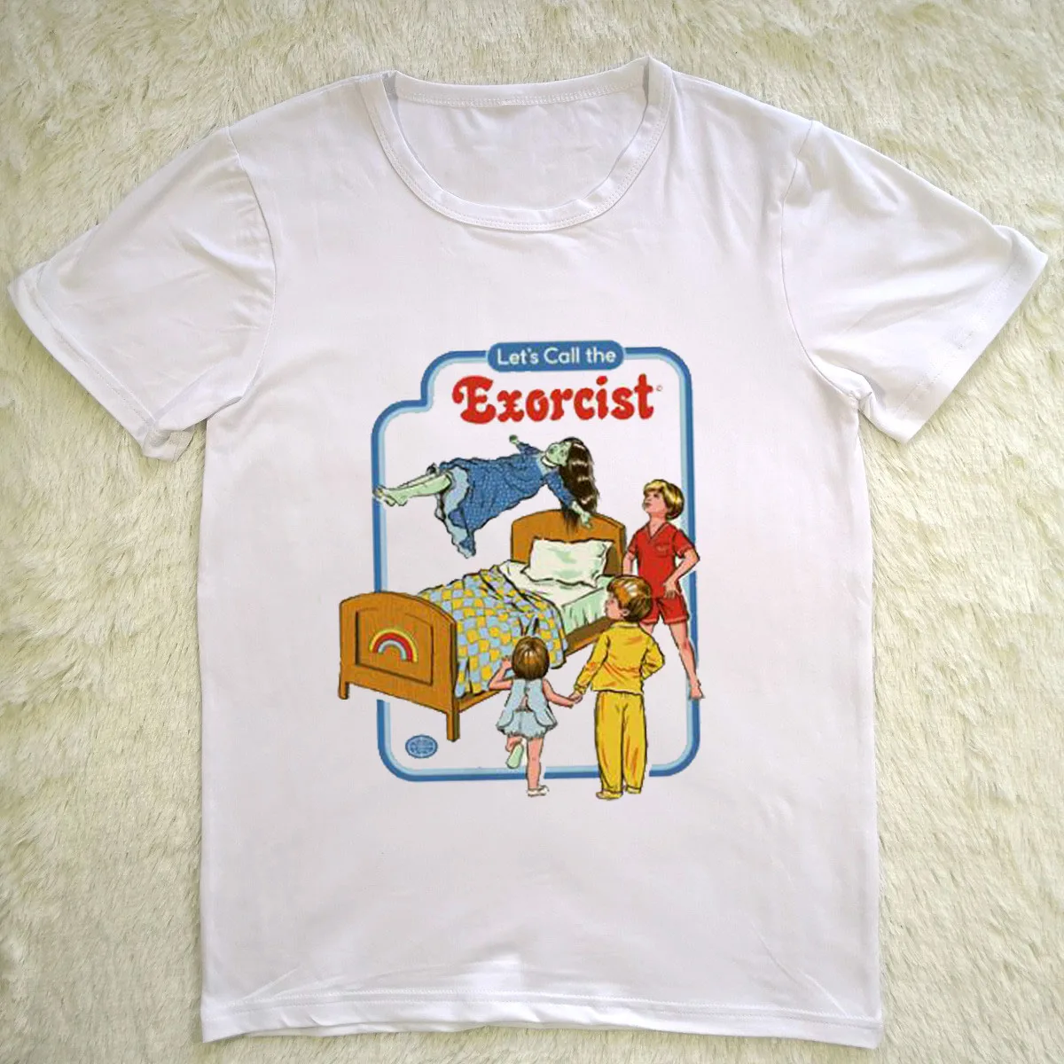 Веселая женская футболка с принтом «злая сила», Модные Винтажные топы, Harajuku, летняя футболка с коротким рукавом и принтом, женская рубашка оверсайз