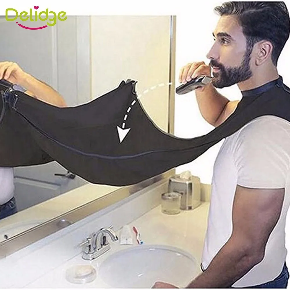 

1 Pc Beard Care Shave Apron Bib Trimmer Clean Facial Woman Hair Cape Sink Shelves Waterproof Floral Cloth