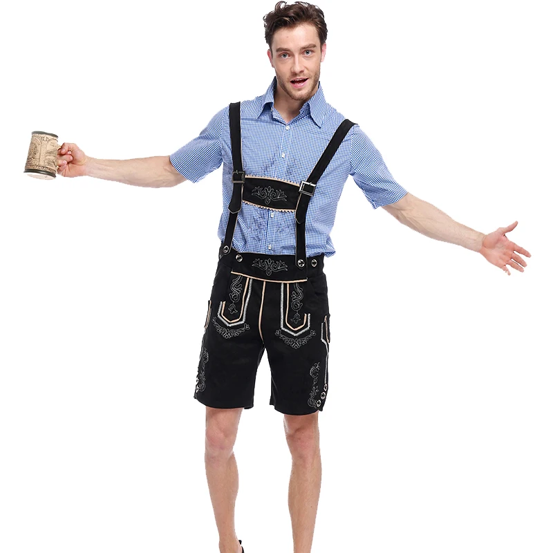 Da Uomo Tedesca Oktoberfest Costume Birra Uomo Vestito S-XL