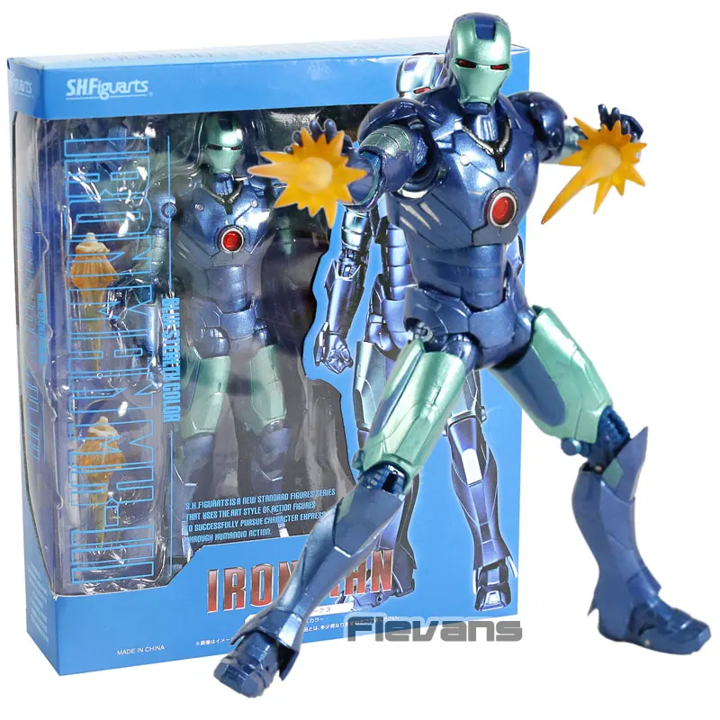 Цена СВЧ S. H. Figuarts Железный человек МК 3 III Синий стелс цвет Ver. ПВХ фигурка Коллекционная модель игрушки