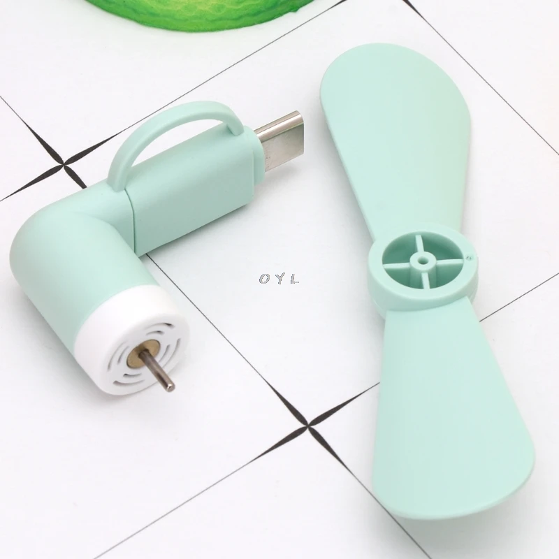 Portable 2in1 Type C Micro USB mini fan cooler for Samsung Xiaomi Huawei HTC Cell Phone and all Smart phone mini fan