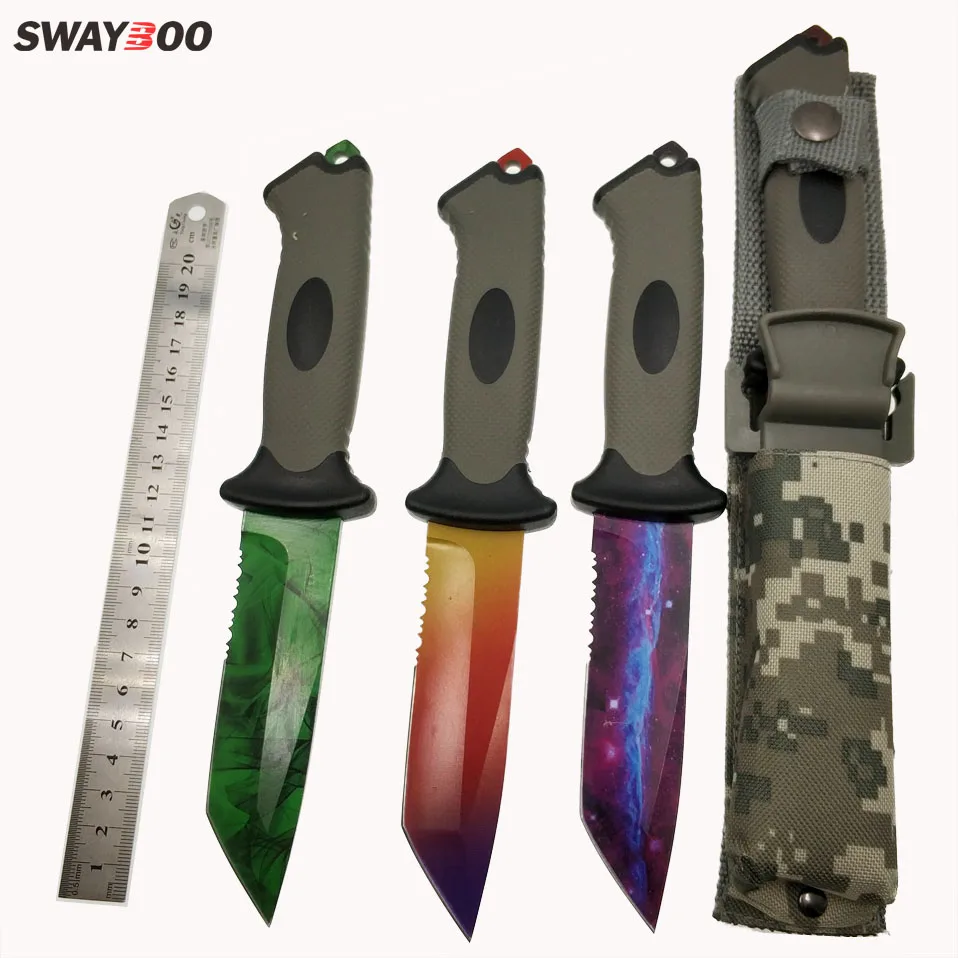 Swayboo настоящий CS:GO Ursus нож выцветание прямой удар фиксированное лезвие галактика