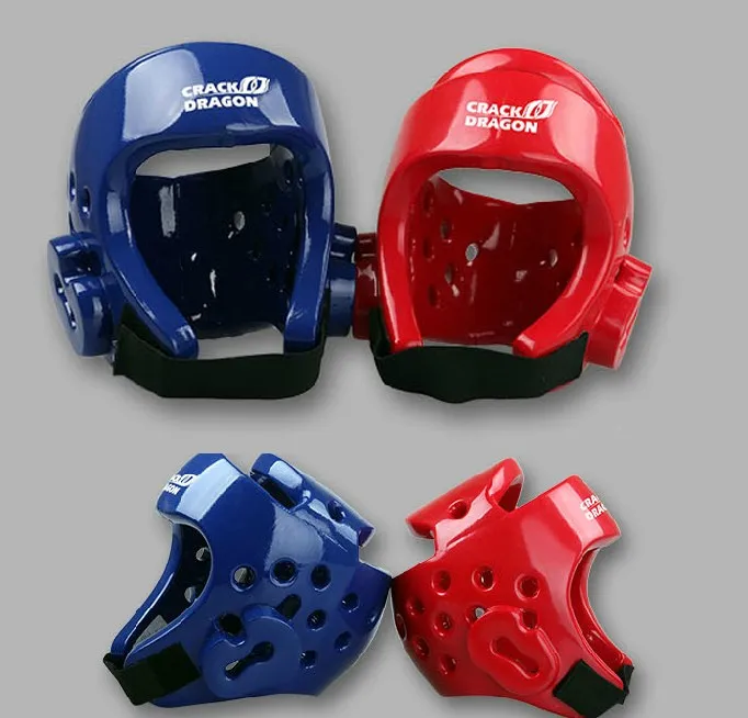

Ekt trade protection head head guard / genuine Taekwondo Taekwondo forming a protective helmet headset PU
