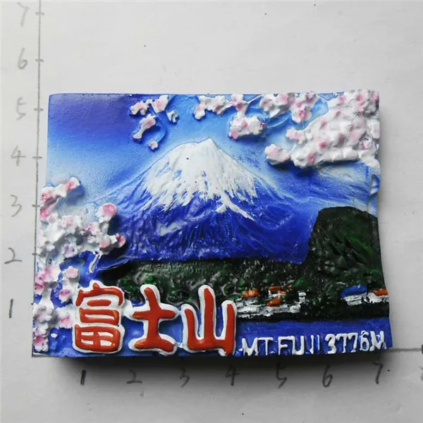 Japan Mt. Fuji Sumo Kimono Geisha Tourist Souvenir Figures Fridge Magnets - Mt. Fuji 1