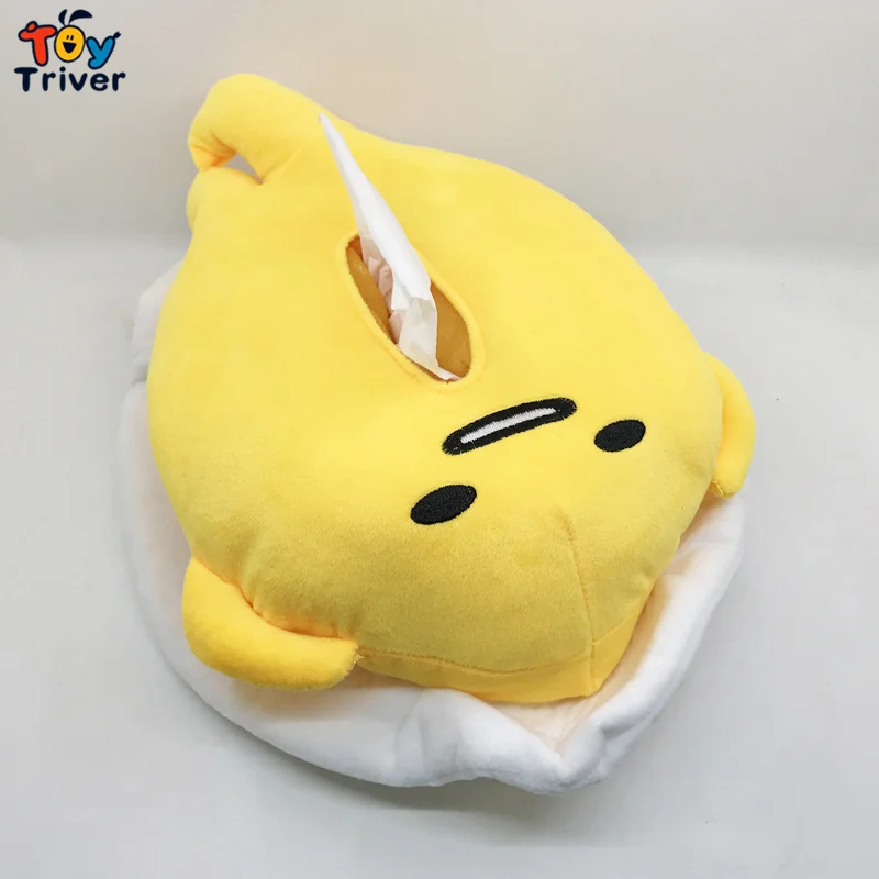 Плюшевый Gudetama ленивый яичный желток игрушка брат бумажный держатель для салфеток коробка для салфеток домашний магазин автомобиль офисный Декор подарок на день рождения Прямая поставка