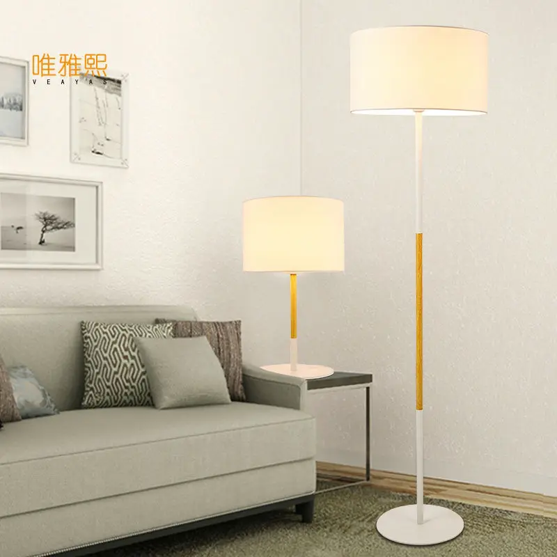 

black and white shade floor lamp fabric lampshade lighting floor Black white ligts modern floor lighting bed room lighting