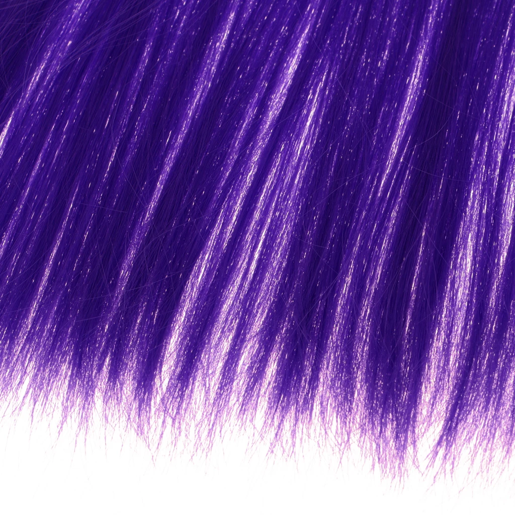 BJD Doll DIY Hair Bulk Wigs For Doll Hairpiece Making Supplies Purple